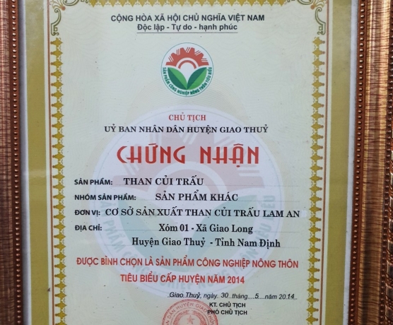 Củi Trấu thanh (Trấu Ép)